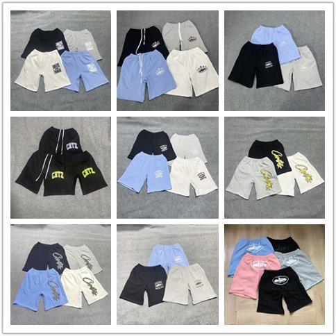 Cross-Border Corteiz Classic Series Ship Logo Shorts European and American Hip-Hop Skateboard Men's and Women's Casual Five-Point Pants Trendy