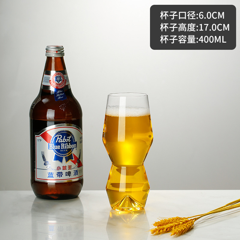 Taza de cerveza artesanal, taza de jugo de gran capacidad de vidrio sin plomo, taza de bar comercial individual europea