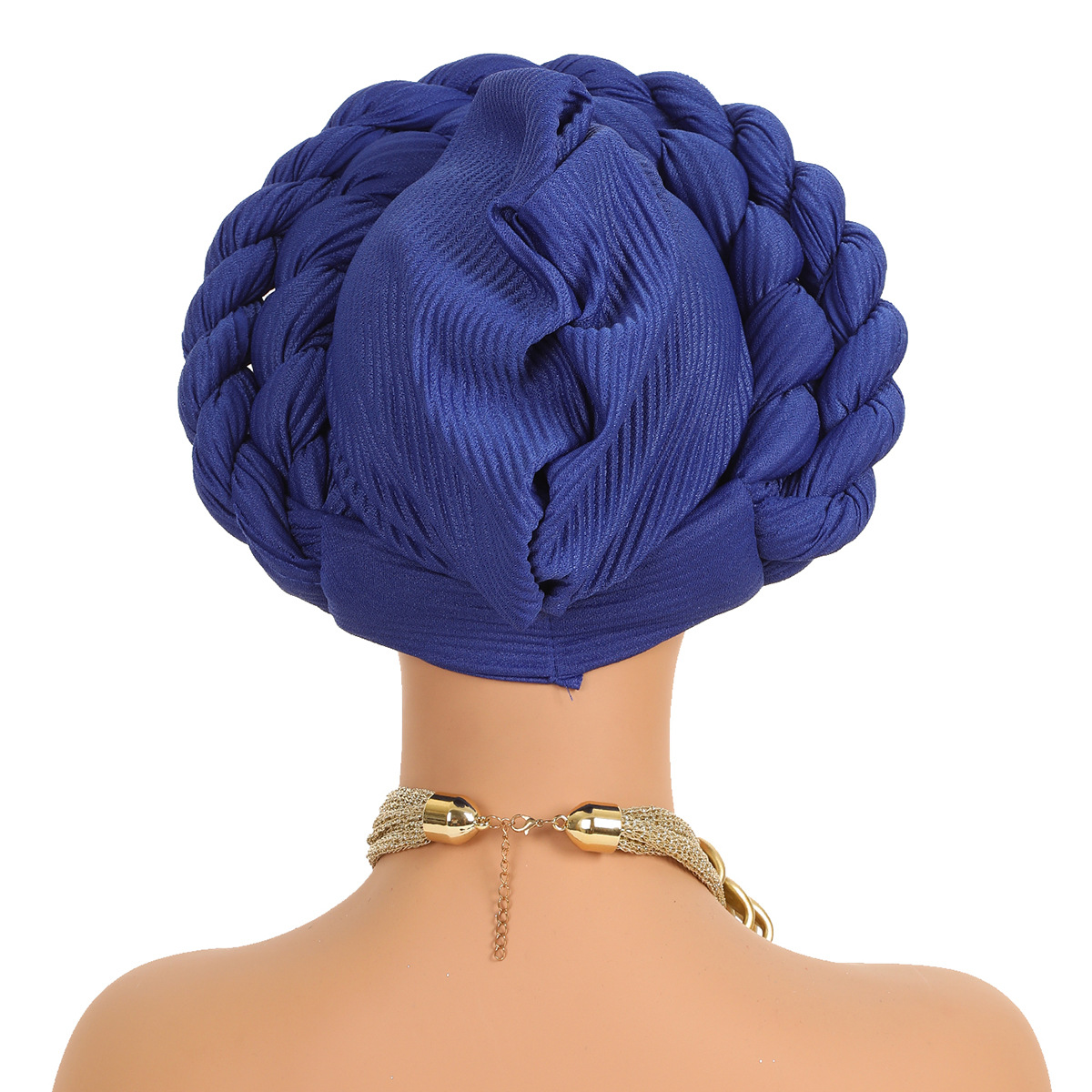 Muslim hat Linen crepe hand-woven double twist hat African hat headscarf_viptrois.com