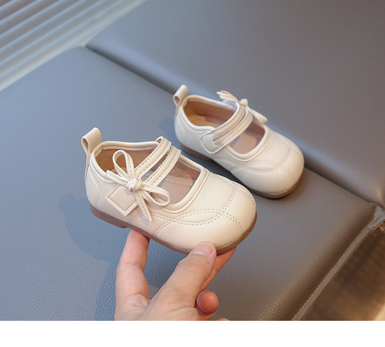 Kinder Prinzessin Lederschuhe Mit Schleife Für Kleine Mädchen_voghion.com