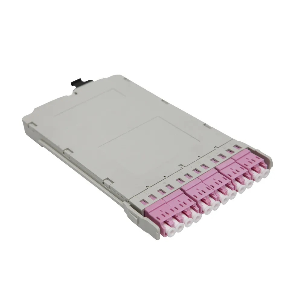 MPO12芯OM4单层MPO模块盒BNOFPM12-OM4电子元件光纤跳线连续设备