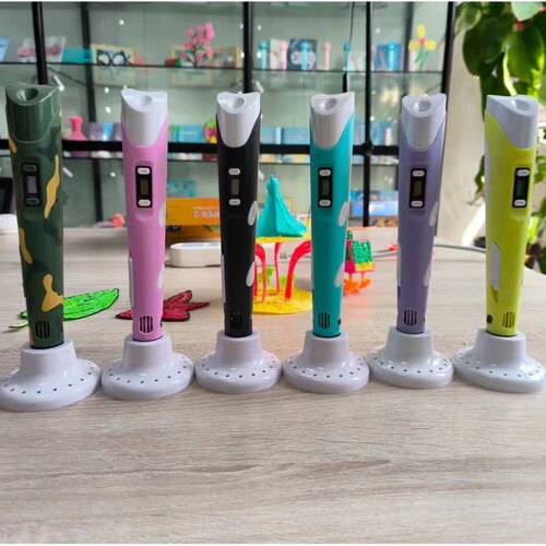 Manufacturer Direct Supply 2nd Generation 3D Printing Pen Stereo Painting Doodle Pen Russian Euro Standard 6th Generation Printing Pen Writing Board