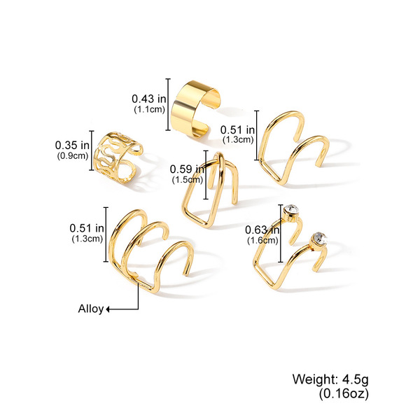 brand small design ear clips