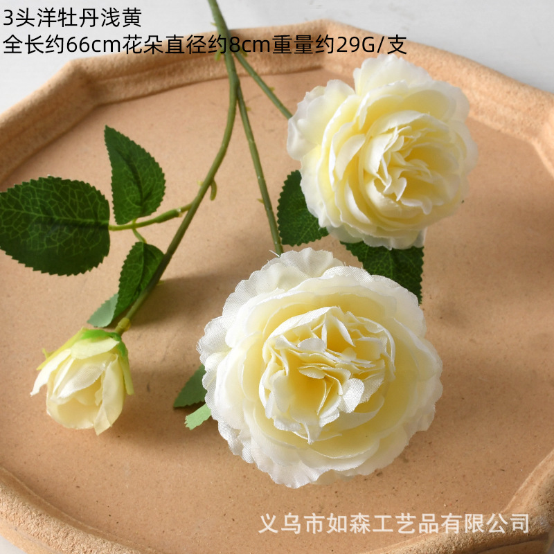 Serie de champán MATERIAL DE FLORES ARTIFICIALES salón de bodas decoración del hogar de la boda Rosa flor falsa arreglo floral Flor de plástico al por mayor