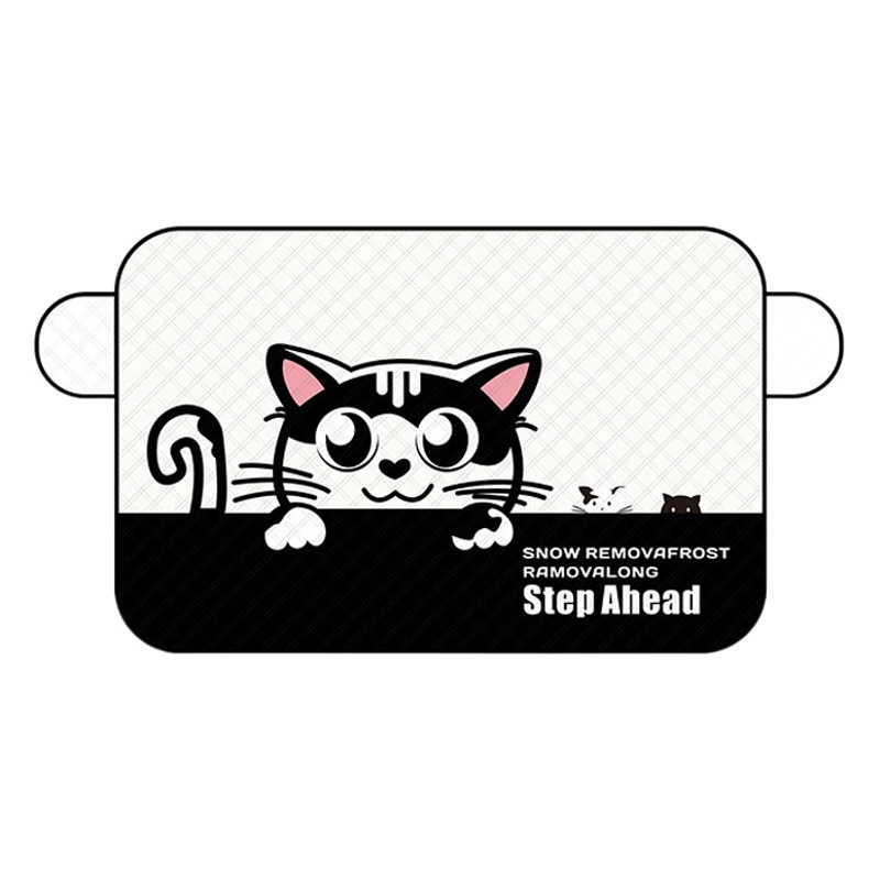 Автомобильный солнцезащитный крем, снегостойкий, морозостойкий, снегостойкий алюминиевый утолщенный солнцезащитный козырек, защищенный от дождя, Противоугонный, мультяшный солнцезащитный, снегостойкий