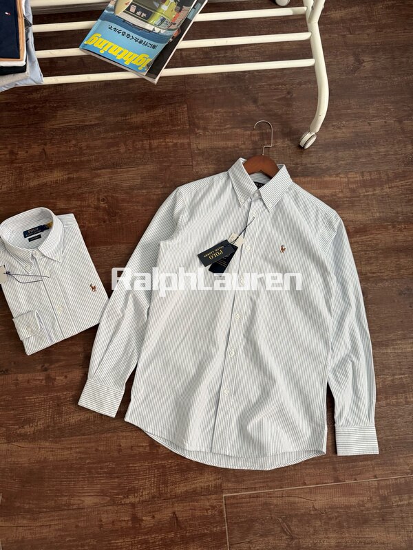 跨境 Ralph Lauren/POLO 拉夫劳伦RL拉夫经典细条纹衬衫|undefined