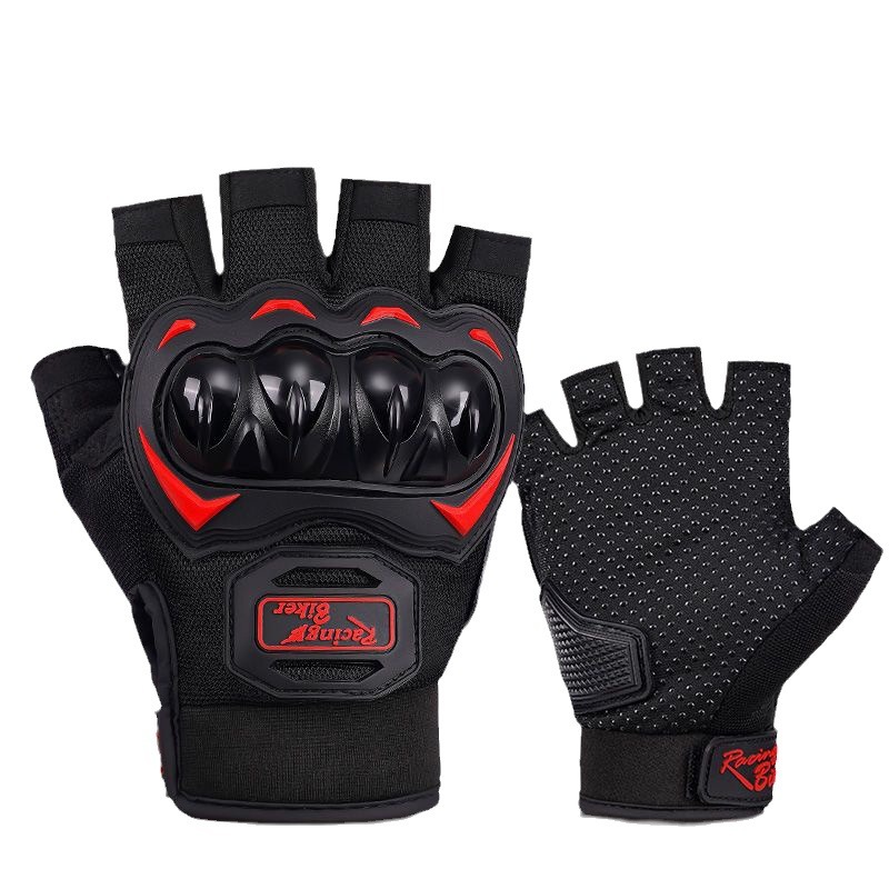 Fuera de la carretera de fitness montar medio dedo guante máquina largo dedo completo cáscara dura guantes de mano guantes tácticos motocicleta generación pelo