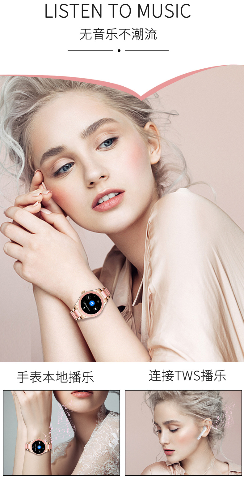 The new Z73 women's smartwatch is a Bluetooth call, blood pressure, heart rate, health and exercise recording wristband for Huaqiangbei Specification drawing
