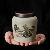 Керамический большой чай Пуэр для домашнего использования, шкатулка хранения