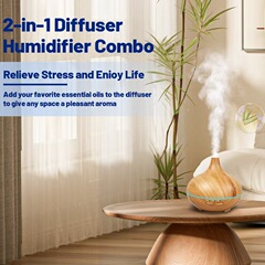 国境を越えたアマゾン玉ねぎ木目アロママシン450mlリモコン家庭用加湿器七色ランプアロママシン