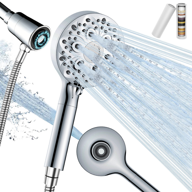 Amazon American-Style 8-Function Pressurized Showerhead Set for Home Bathroom, Concealed Installation, Filtered Handheld Showerhead Set Amazon American-Style 8-Function Pressurized Showerhead Set for Home Bathroom, Concealed Installation, Filtered Handheld Showerhead Set