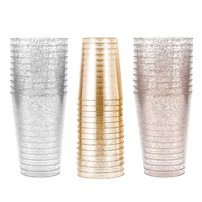 10oz Rosa Phnom Penh desechable taza de plástico Rosa fiesta de oro Phnom Penh taza utensilios para beber Copa