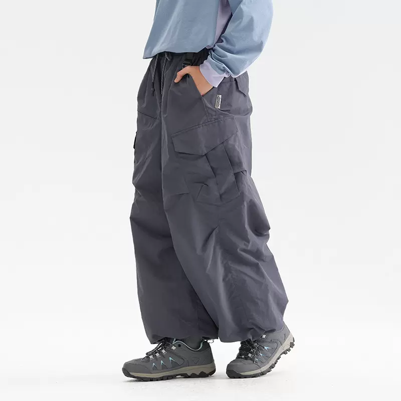 松裤轻量化户外机能伞兵裤防水防风速干工装长裤纯色多口袋免熨烫