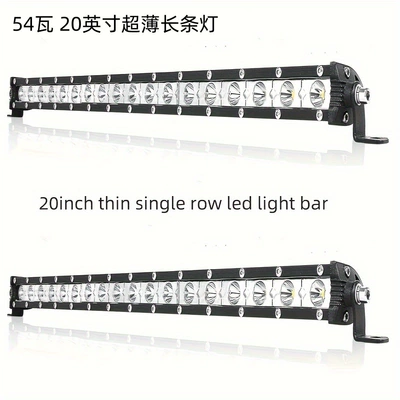 Factory Small Single-Row Ultra-Thin 20-Inch 54-Watt Car Led Light Car Roof Spotlight Strip Light Work Light