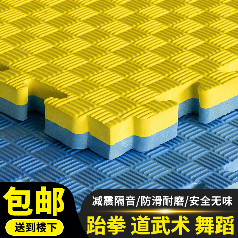 Taekwondo Floor Mat Dance Martial Arts Training Mat Fighting Fighting Sanda Boxing Mat Soundproof and Shockproof Fitness Floor Mat