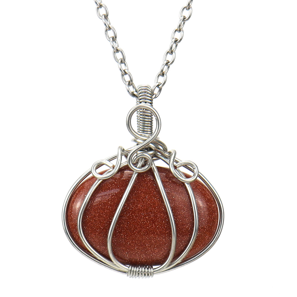 Simple Style Leaf Crystal Handmade Pendant Necklace 1 Piece