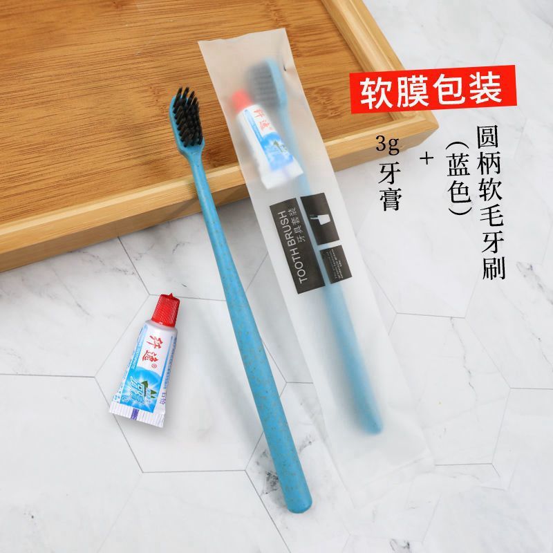 블루 소프트 필름 칫솔 싱글 + 슬림 치약