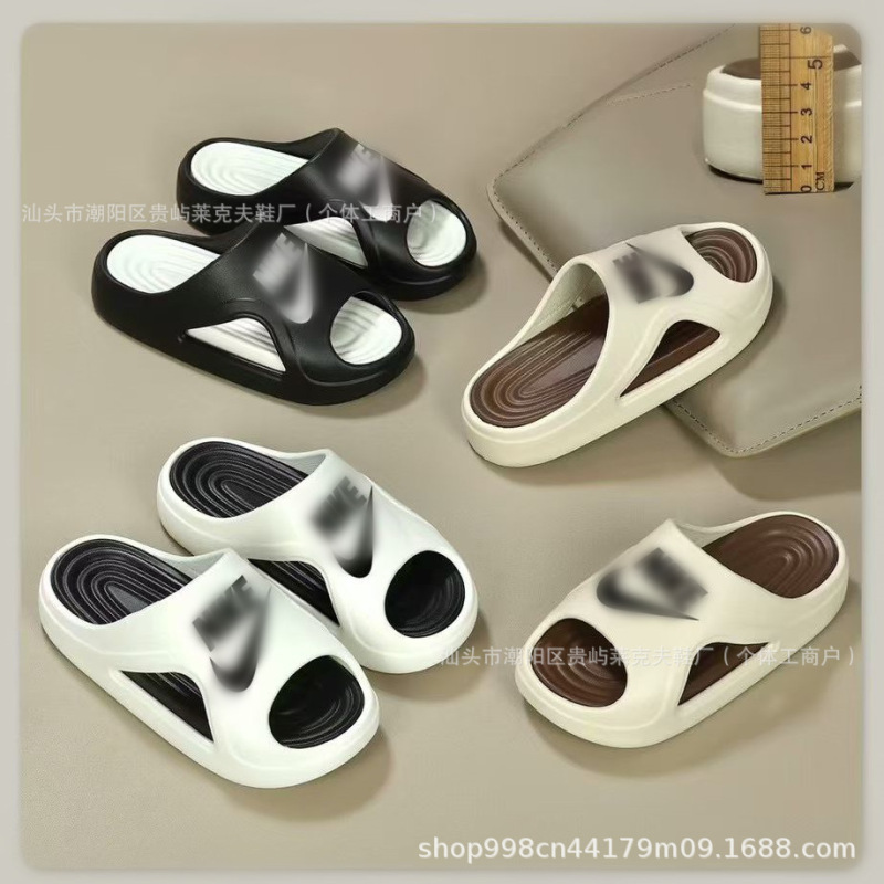Export Wholesale Slippers for Men Summer Nk Hot and Cold Stickers for Outer Wear Fashionable Slippers Thick-Soled Non-Slip Massage Sandals