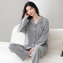 实体批发现货发睡衣女秋冬季绒料长袖新款羊毛蚕丝绒开衫保暖发热