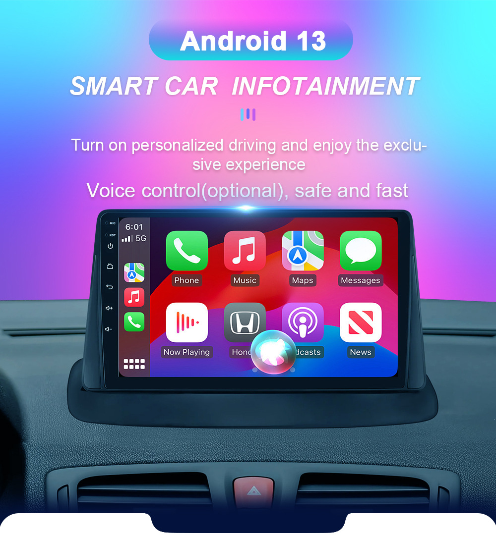 Suitable for 08-14 Renault Megane 3 Car Android Large-Screen Navigator Gps Bluetooth Navigation All-In-One Machine