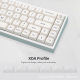 Minimal White PBT Keycap French German Japanese Korean Russian Thai Spanish Arabic Multiple Languages