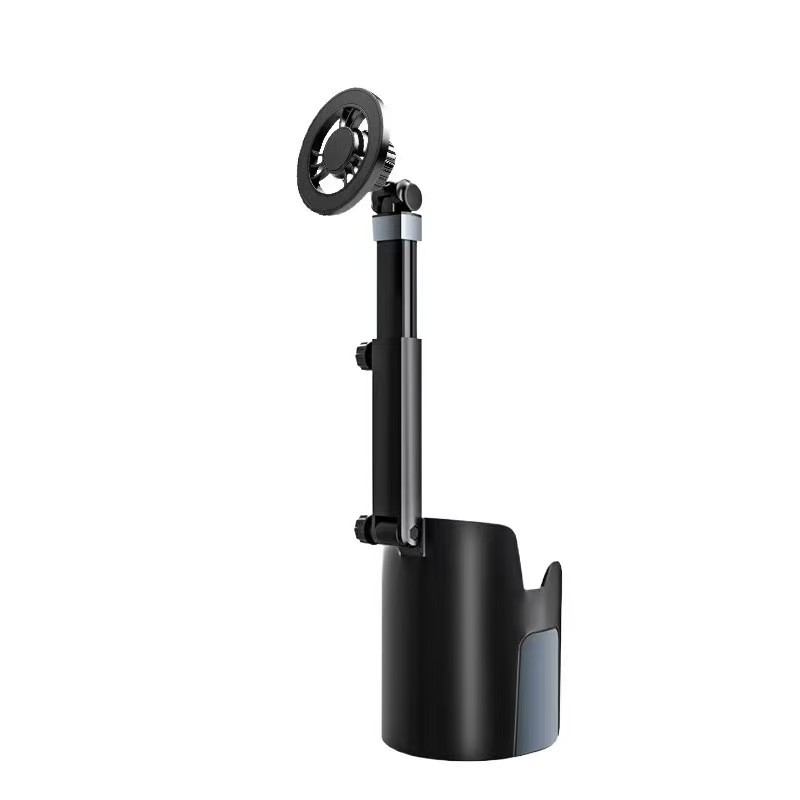 Factory Direct Sale Car Magnetic Mount Cup Holder Base Two-In-One Strong Magnetic Car Phone Holder Soft Rubber Cup Holder