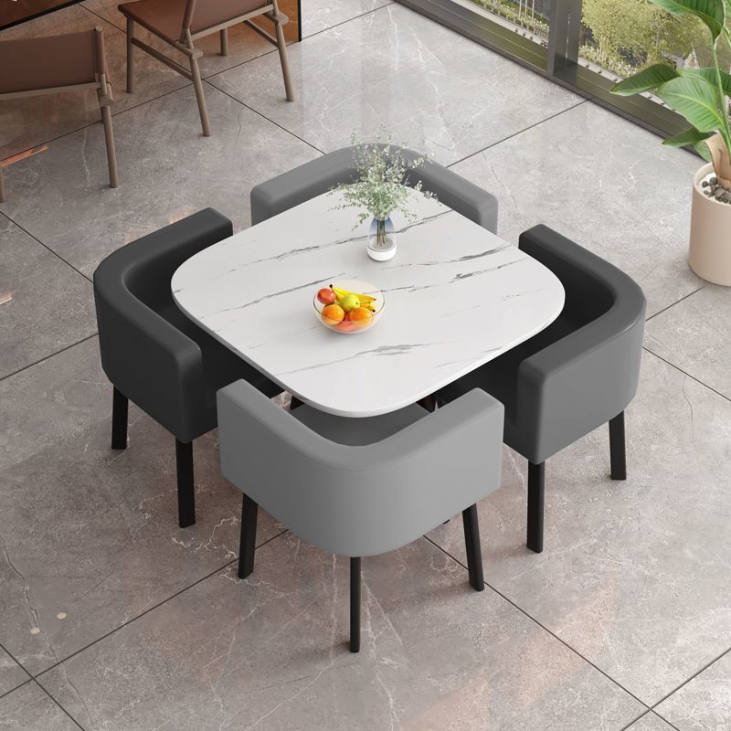 Mesa y silla de negociación simple mesa redonda de recepción de negociación casual mesa de recepción mesa comercial de té de leche y postres mesa y silla image 28