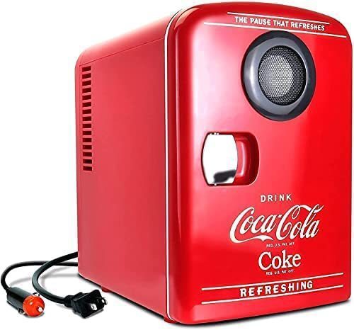 アメリカンレトロなコカ・コーラミニ自動販売機10缶ポップアップ小型冷蔵庫家庭用車載販売機|undefined