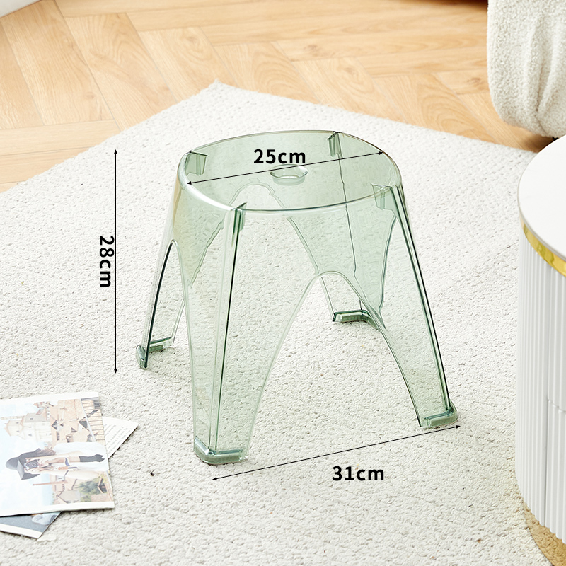 ↬↬↬Transparent green·Extra thick·Children's stool, bearing capacity 200 kg↫↫↫