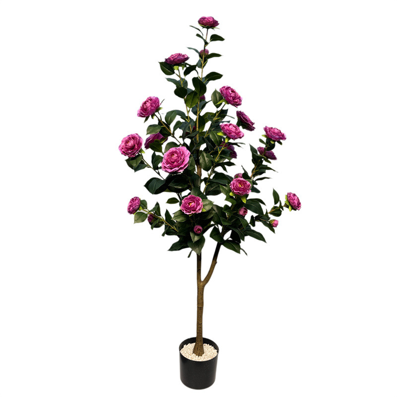 Planta de simulación de interior eucalipto árbol falso bonsai sala de estar decoración del suelo hoja de dinero falsa planta verde adorno en maceta image 20