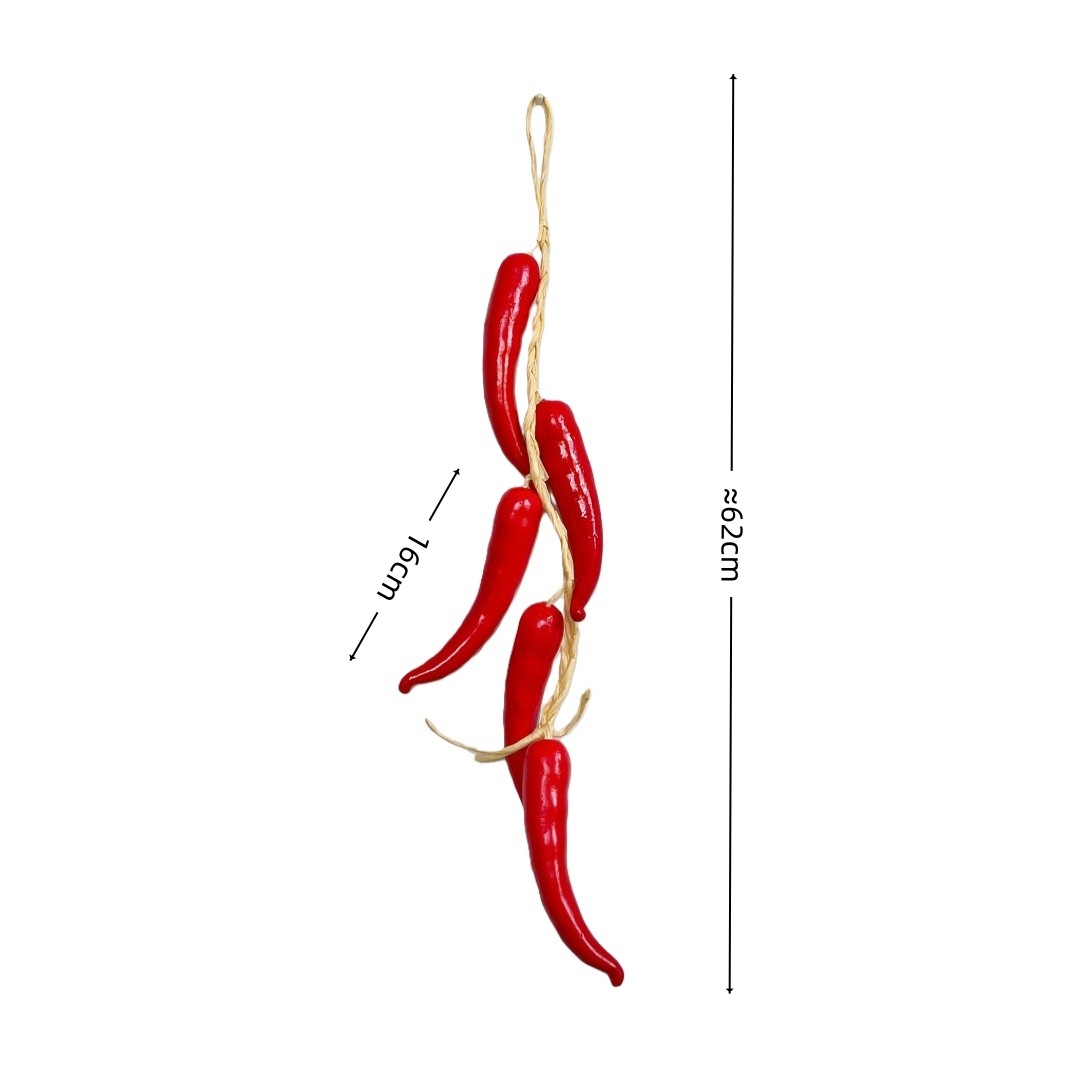 Vegetales artificiales cadena ajo colgante cadena maíz maní patata calabaza pimienta granja decoración fotografía props lote