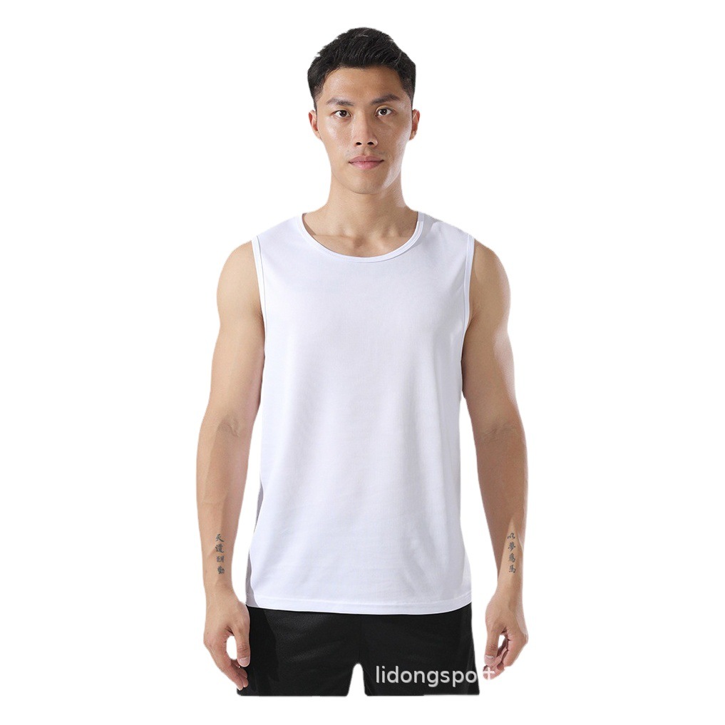 Running Breathable Adult Quick-Drying Men's Vest Elastic Marathon Spring and Summer Sports Outdoor Fitness Top T-Shirt