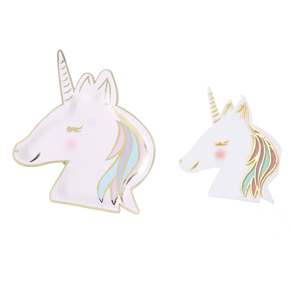 New Rainbow Unicorn Paper Towel Outdoor Picnic Disposable Paper Towel Party Birthday Party Supplies Napkin