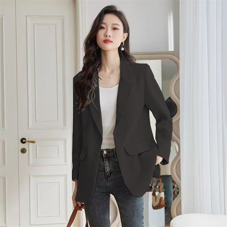 Women's Clothing 2024 Spring and Autumn Internet celebrity small suit jacket for women loose casual ladies small suit for petite_voghion.com