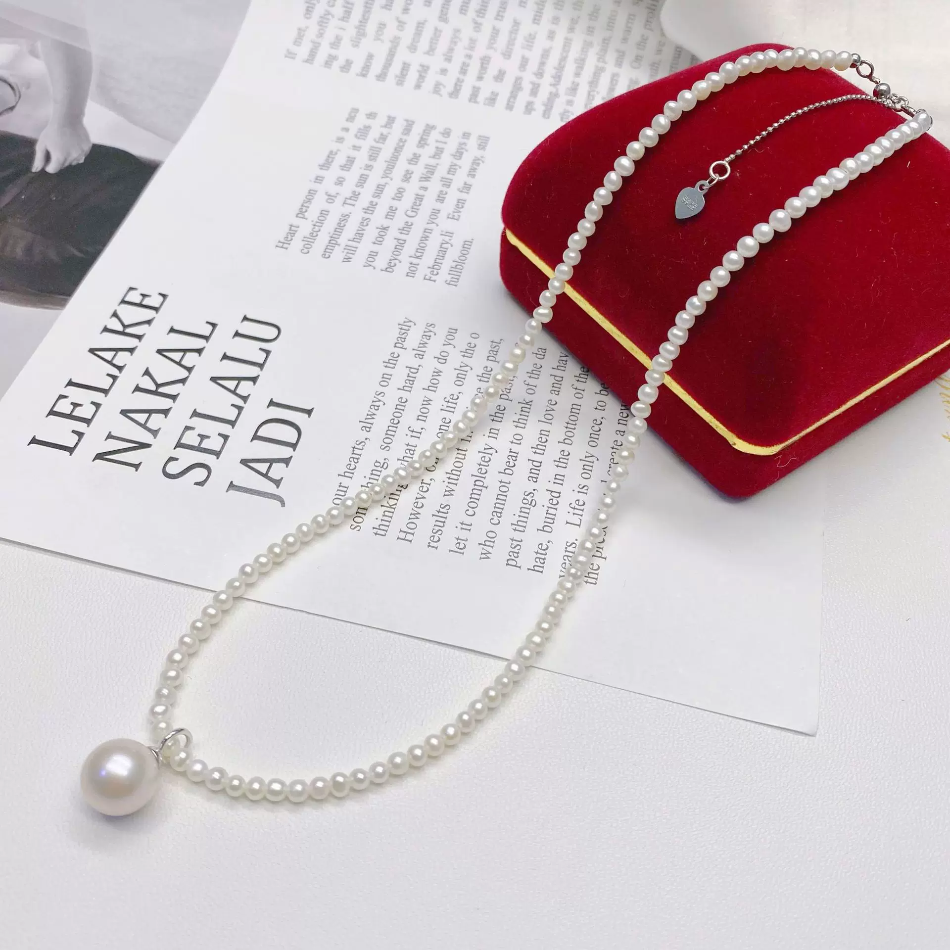 春季新品 时髦精网红热推一款多戴tian然淡水珍珠项链锁骨链