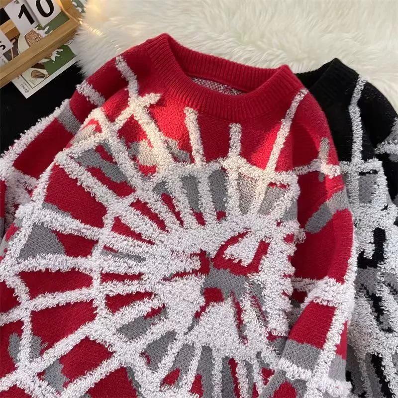 Свитера для мужчин и женщин осень-зима новый красивый паук жаккардовый воротник