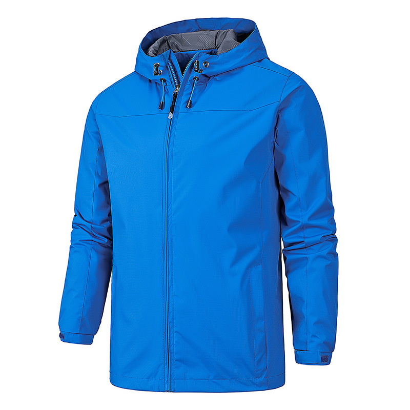 Spring, Autumn, and Winter Charge Thin Hooded Windbreaker Windproond Waterproof Outdoor Men's Tactical Soft Shell Coat_voghion.com