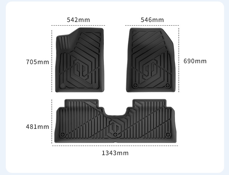 Suitable for 25 Models of Zero Run B01/26 Models of Zero Run Lafa5 Car-Specific Floor Mats Tpe Floor Mats Trunk Mat
