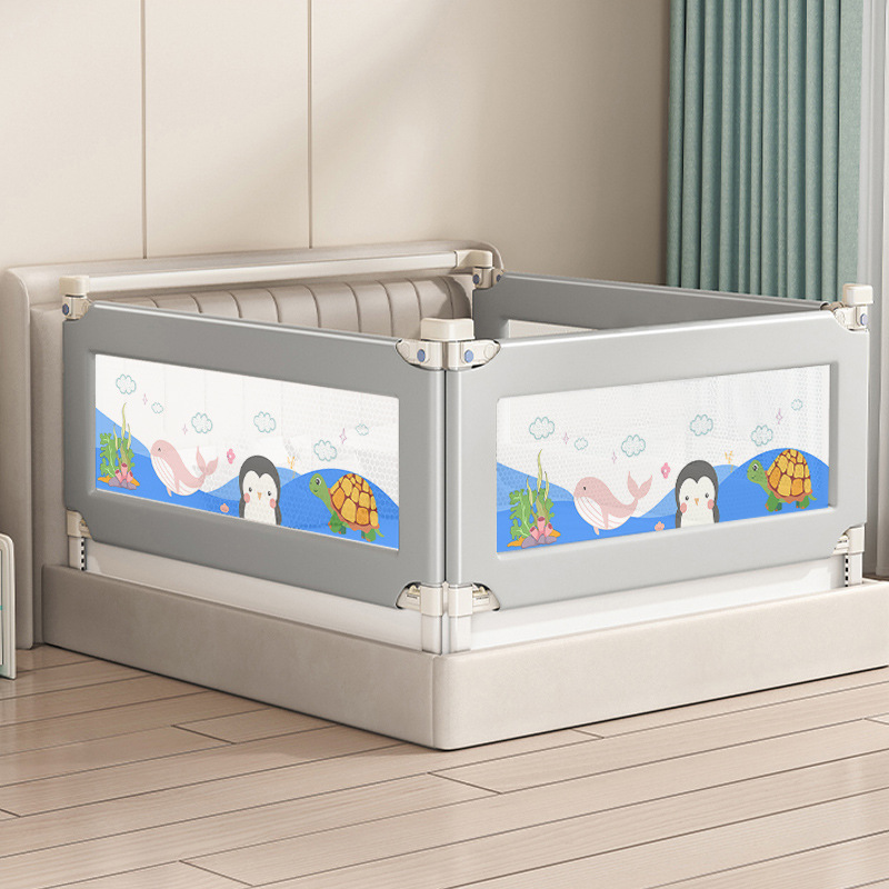 Manufacturer Wholesale Large Bed Universal Bed Fence Baby Anti-Fall Guardrail Baby Anti-Fall Vertical Lift Bed Guardrail