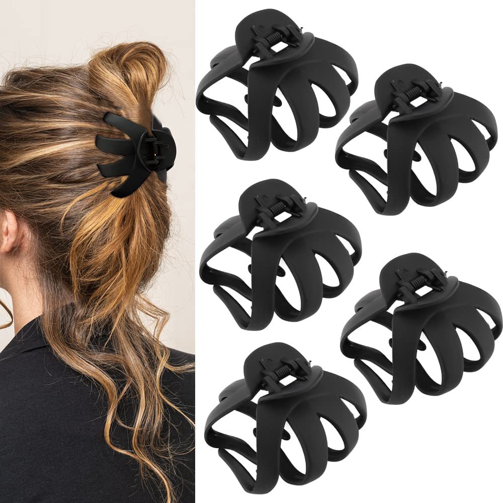 Horquilla de material de PC de estilo caliente de Amazon, pinza de tiburón esmerilado, accesorios para el cabello, garra de pulpo simple para mujer, pinza para el cabello en la parte posterior de la cabeza image 28