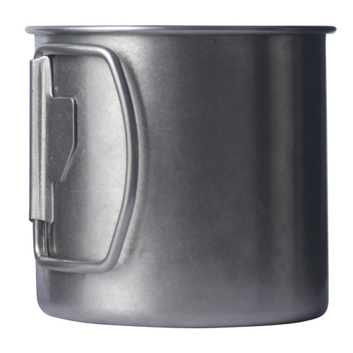 Retro 304 stainless steel water cup with handle coffee cup industrial style old mug office cup