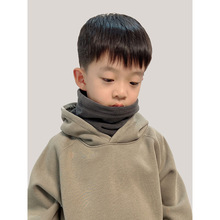 恒温双层儿童脖套 摇粒绒围脖大人可戴高领假两件 秋冬款