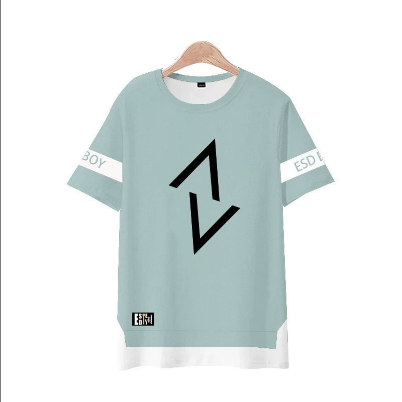 2022 новая 3D футболка с коротким рукавом, мультяшная анимация, одежда, модный тренд, футболка, фабрика напрямую, поколение волос