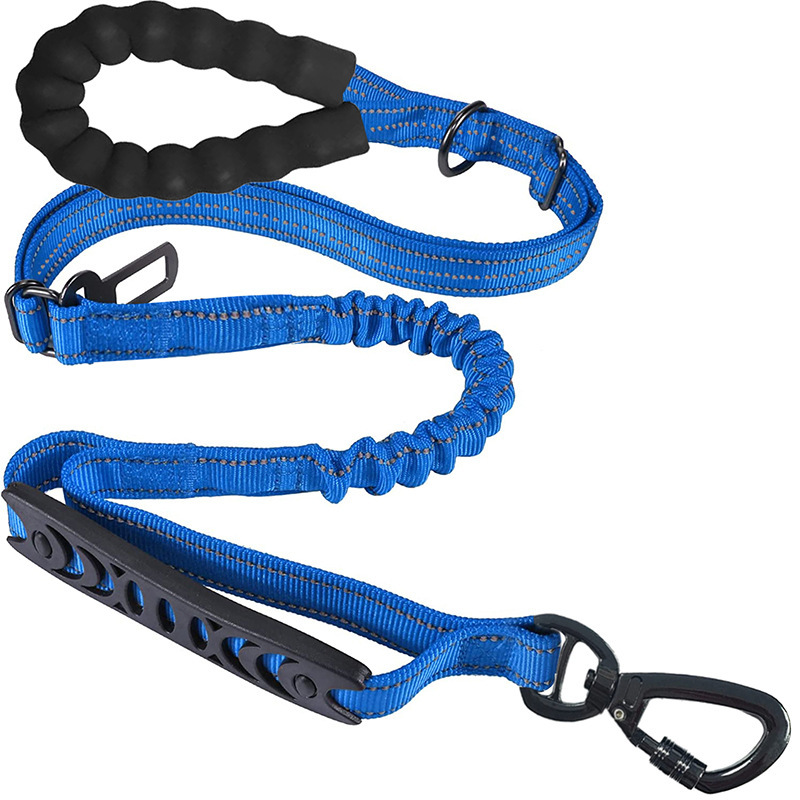 Cross-Border Pet Supplies Dog Walking and Running Rope for Medium and Large Dogs Elastic Buffer Explosion-Proof Multi-Functional Dog Leash
