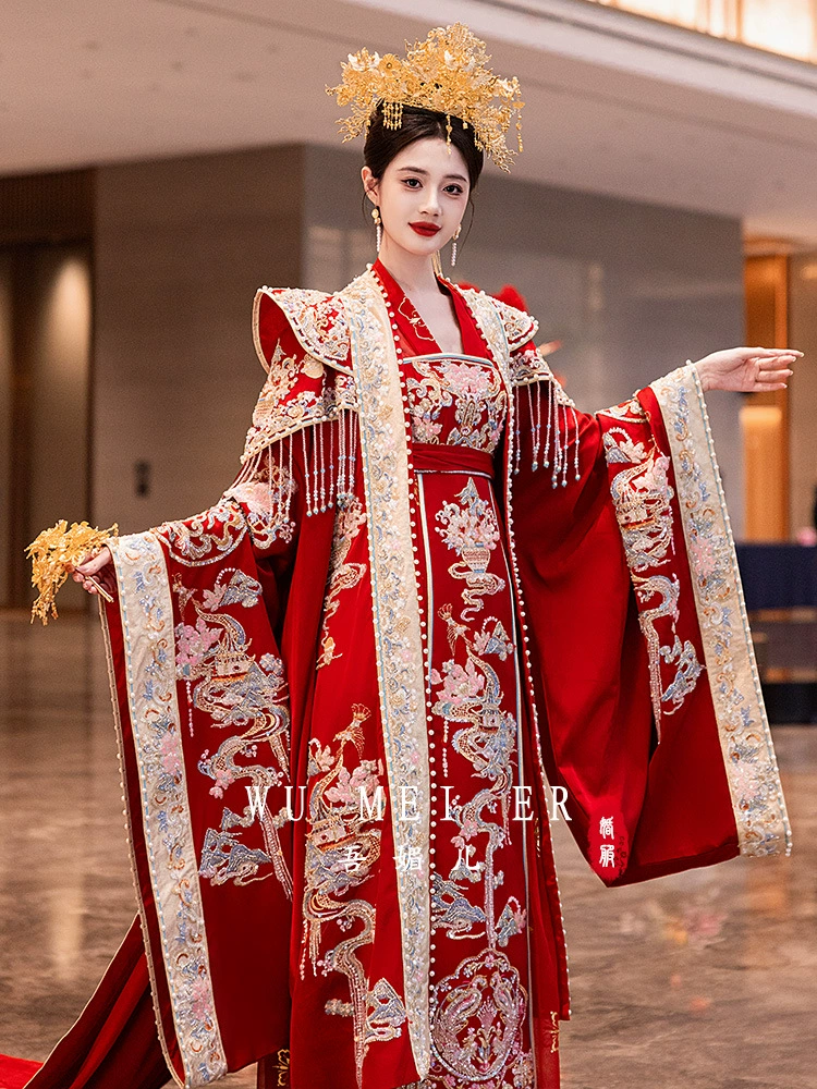 Hanfu, wedding dress, full set