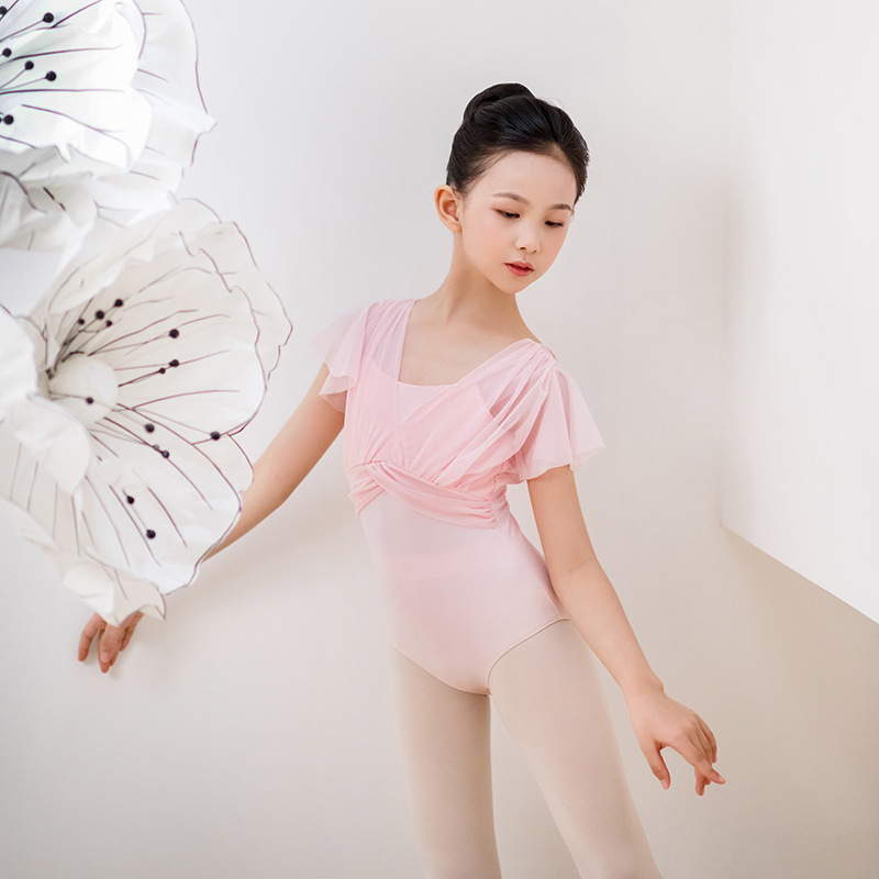 Summer New Women's Children's Dance Suit Ballet Skirt Training Suit Chinese Dance Gymnastics Suit Test Grade Body Training Suit