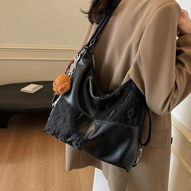 Capacious backpack, one-shoulder bag, demi-season universal shoulder bag