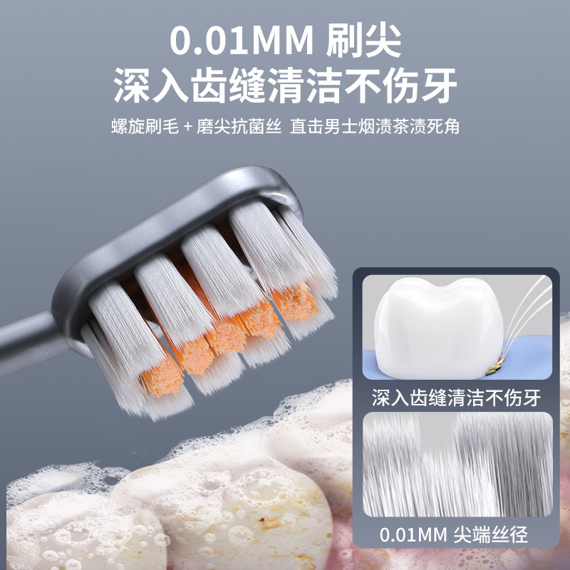 石墨烯抑菌宽头牙刷成人高级硬毛牙刷情侣清洁家用厂家现货批发|undefined