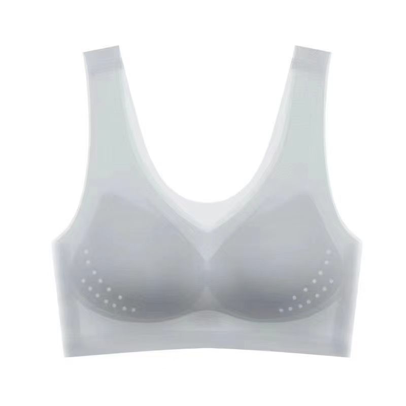 Ropa interior sin marcas delgada transpirable sin anillo de acero, chaleco deportivo anti-caída, sujetador de mujer, copa fija