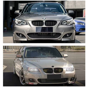 04-10 BMW 5 Seriyası E60 üçün M5 ön/arxa bamper, yan ətəklər, barmaqlıq, spoyler dəsti